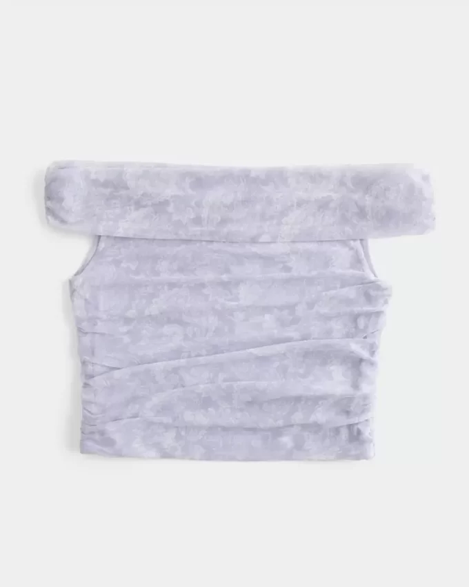 Διχτυωτό Πτυσσόμενο Top Off-the-Shoulder Διχτυωτό Πτυσσόμενο Top Off-the-Shoulder