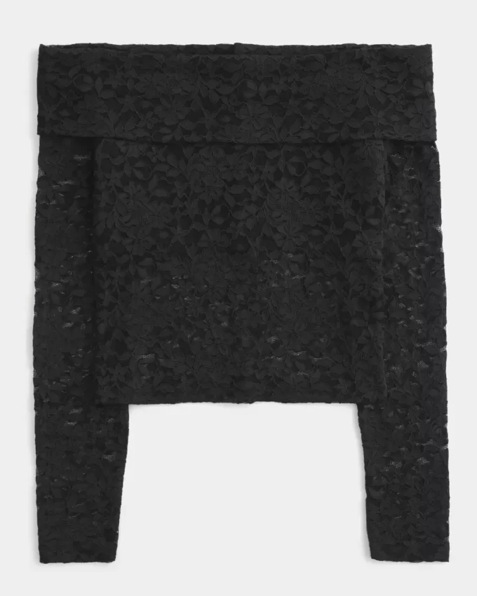 Top-Over Lace Off-the-Shoulder Top Top-Over Lace Off-the-Shoulder Top