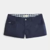 Μίνι σορτς Ναυτικού Twill εξαιρετικά χαμηλού ύψους Μίνι σορτς Ναυτικού Twill εξαιρετικά χαμηλού ύψους