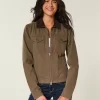 Μπουφάν Twill Zip-Up