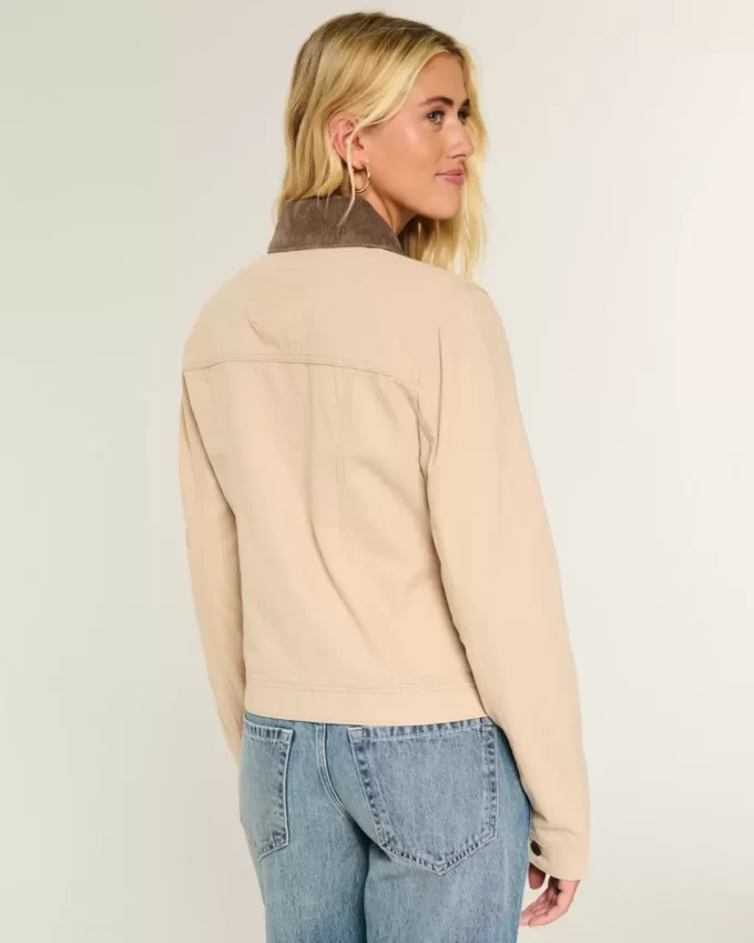 Μπουφάν Twill Zip-Up