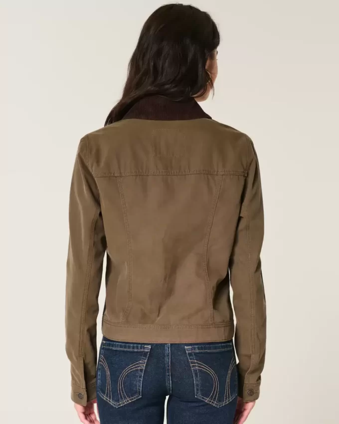 Μπουφάν Twill Zip-Up