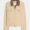 Μπουφάν Twill Zip-Up