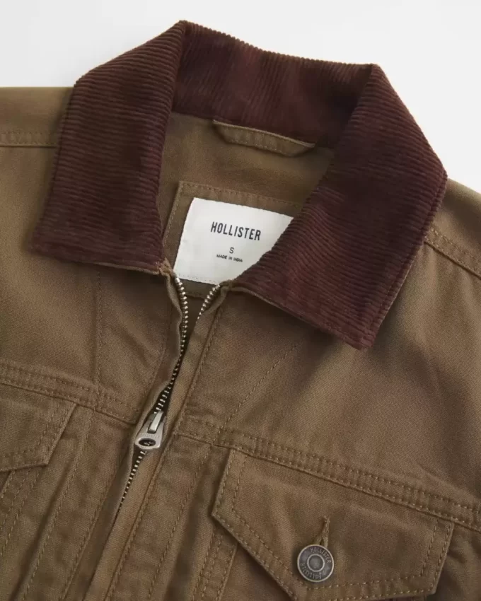 Μπουφάν Twill Zip-Up