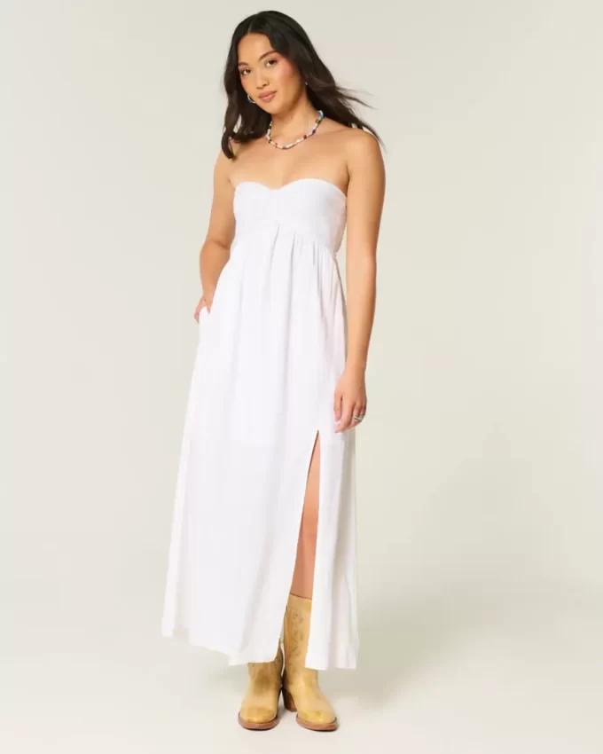 Στράπλες Twist Bust Maxi Φόρεμα Στράπλες Twist Bust Maxi Φόρεμα