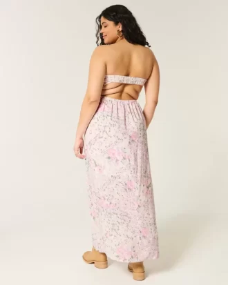 Στράπλες Twist Bust Maxi Φόρεμα