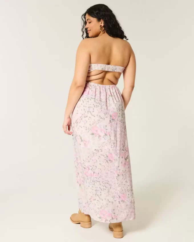 Στράπλες Twist Bust Maxi Φόρεμα Στράπλες Twist Bust Maxi Φόρεμα
