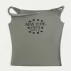 Twisted Off-the-Shoulder Graphic Tee New York City Twisted Off-the-Shoulder Graphic Tee New York City