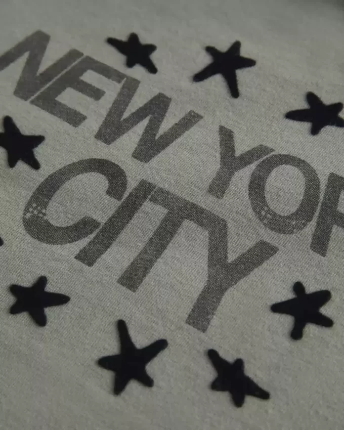Twisted Off-the-Shoulder Graphic Tee New York City Twisted Off-the-Shoulder Graphic Tee New York City