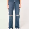Τζιν Ultra High Ripped Dark Wash Dad Τζιν Ultra High Ripped Dark Wash Dad