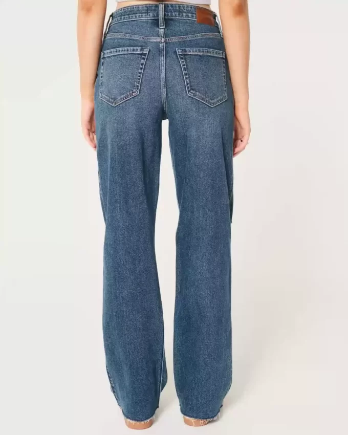 Τζιν Ultra High Ripped Dark Wash Dad Τζιν Ultra High Ripped Dark Wash Dad