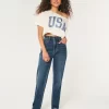 Ίσιο τζιν Ultra High-Rise Dark Wash 90s Ίσιο τζιν Ultra High-Rise Dark Wash 90s