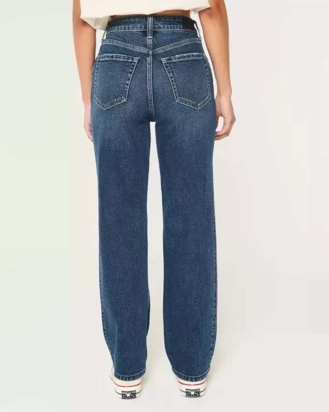 Ίσιο τζιν Ultra High-Rise Dark Wash 90s Ίσιο τζιν Ultra High-Rise Dark Wash 90s