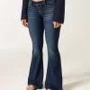 Τζιν Ultra Low-Rise Dark Wash Flare