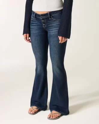 Τζιν Ultra Low-Rise Dark Wash Flare