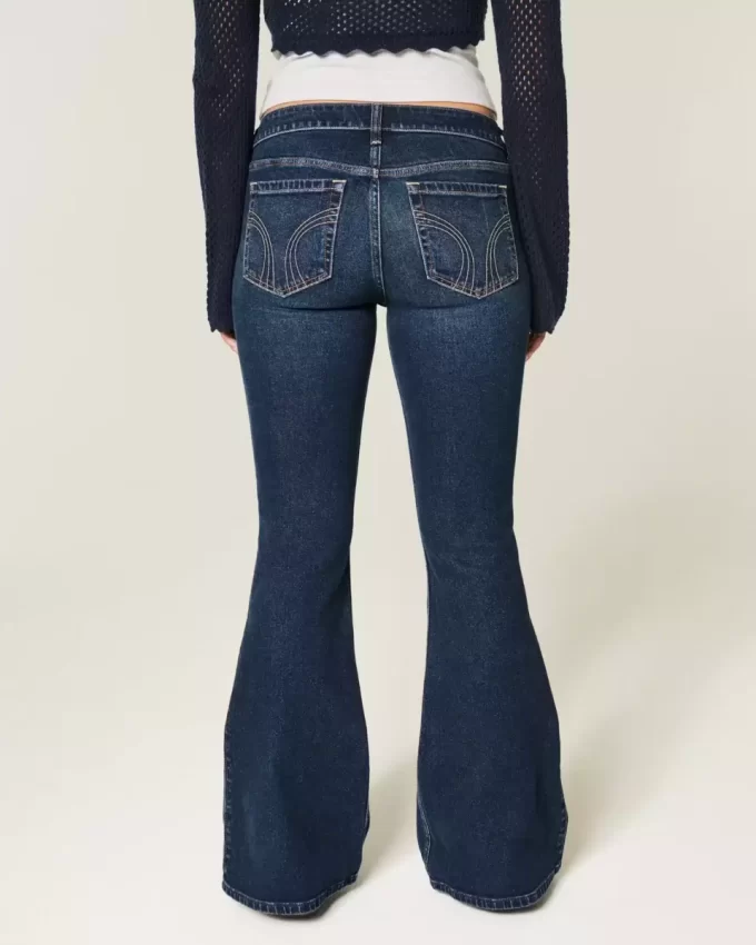 Τζιν Ultra Low-Rise Dark Wash Flare