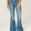 Τζιν Ultra Low Rise Medium Wash Flare