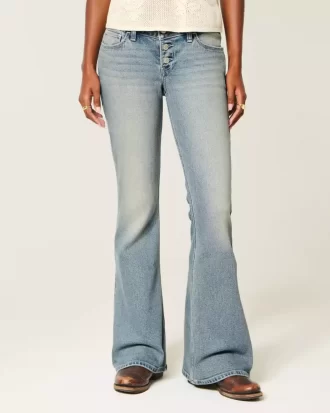 Τζιν Ultra Low Rise Medium Wash Flare