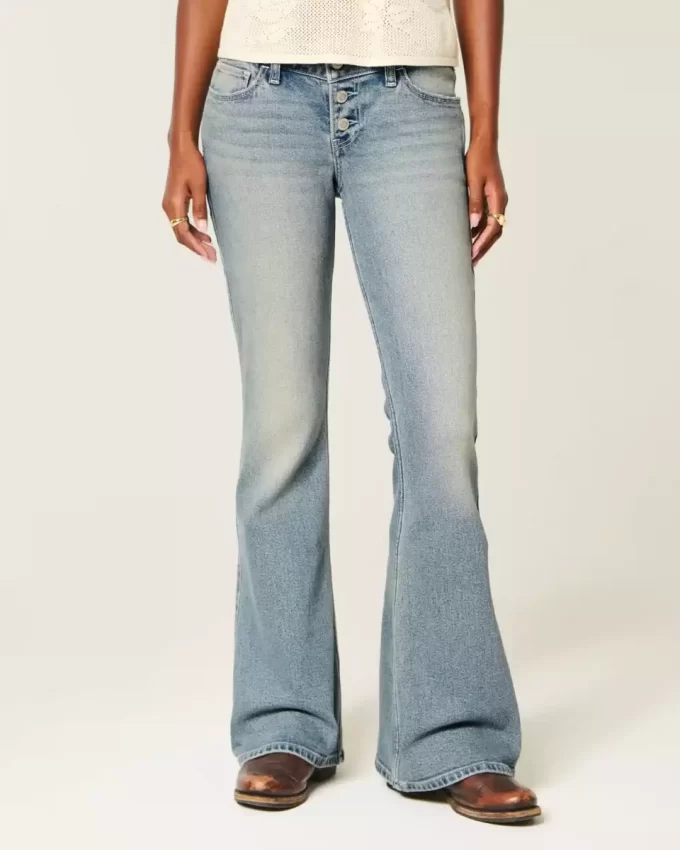 Τζιν Ultra Low Rise Medium Wash Flare