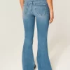 Τζιν Ultra Low Rise Medium Wash Flare