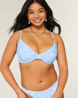 Τοπ μπικίνι με καμπύλες Underwire Plunge