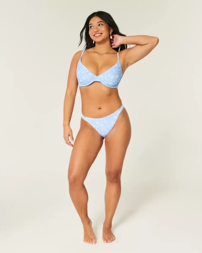Τοπ μπικίνι με καμπύλες Underwire Plunge Τοπ μπικίνι με καμπύλες Underwire Plunge