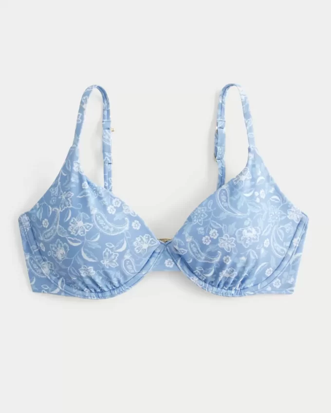 Τοπ μπικίνι με καμπύλες Underwire Plunge Τοπ μπικίνι με καμπύλες Underwire Plunge