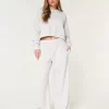 Λογότυπο Waist Fleece Παντελόνι με φαρδύ πόδι Λογότυπο Waist Fleece Παντελόνι με φαρδύ πόδι