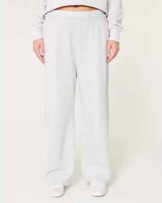 Λογότυπο Waist Fleece Παντελόνι με φαρδύ πόδι