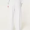Λογότυπο Waist Fleece Παντελόνι με φαρδύ πόδι Λογότυπο Waist Fleece Παντελόνι με φαρδύ πόδι