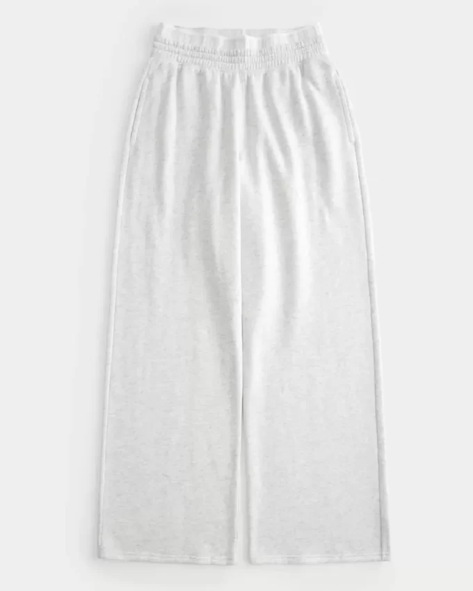 Λογότυπο Waist Fleece Παντελόνι με φαρδύ πόδι Λογότυπο Waist Fleece Παντελόνι με φαρδύ πόδι