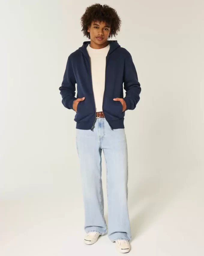 Ελαφρύ Wash Baggy Bootcut Jeans
