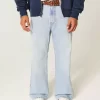 Ελαφρύ Wash Baggy Bootcut Jeans