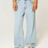 Ελαφρύ Wash Baggy Bootcut Jeans Ελαφρύ Wash Baggy Bootcut Jeans