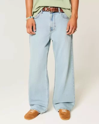 Ελαφρύ Wash Baggy Bootcut Jeans