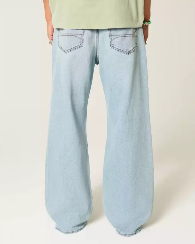 Ελαφρύ Wash Baggy Bootcut Jeans Ελαφρύ Wash Baggy Bootcut Jeans