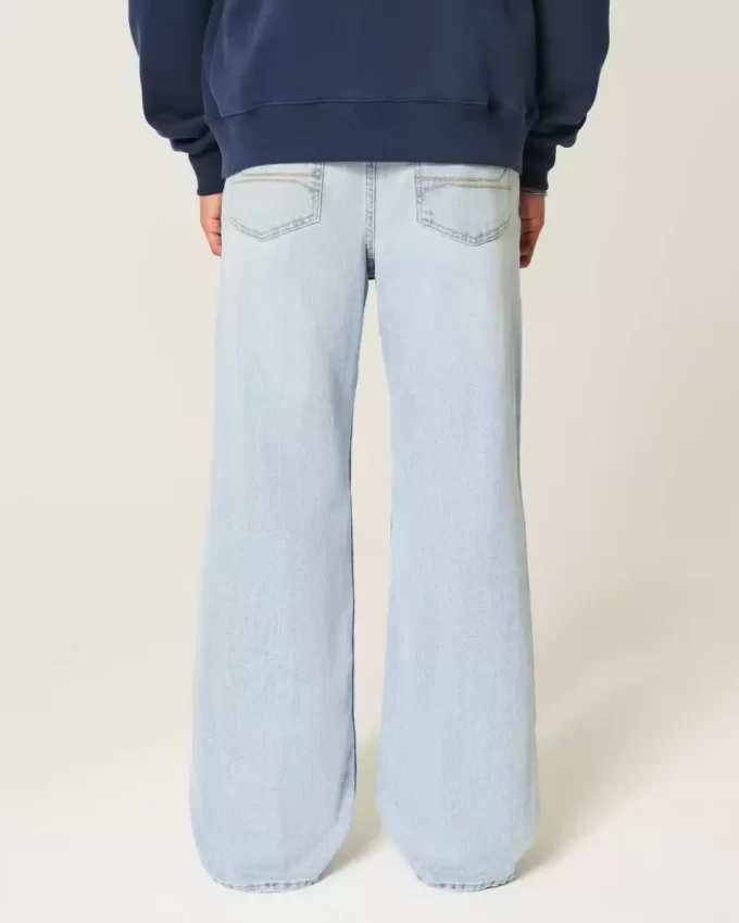 Ελαφρύ Wash Baggy Bootcut Jeans