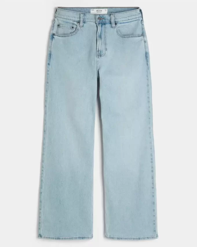 Ελαφρύ Wash Baggy Bootcut Jeans Ελαφρύ Wash Baggy Bootcut Jeans