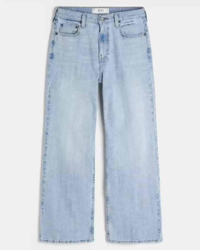 Ελαφρύ Wash Baggy Bootcut Jeans