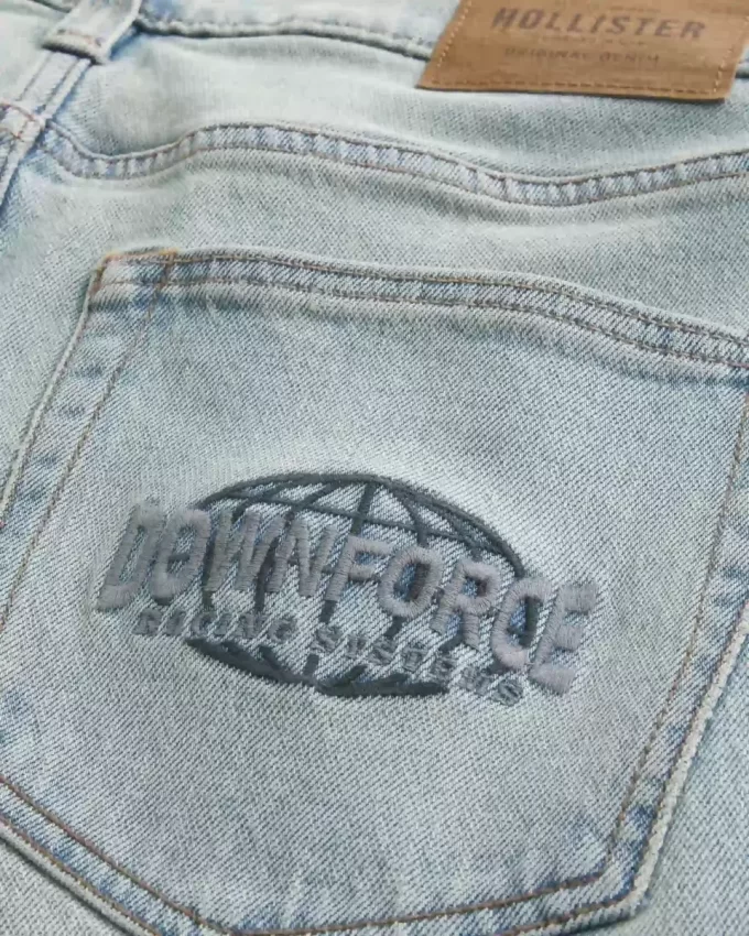 Ανοιχτό Wash Downforce Racing Graphic Loose Jeans Ανοιχτό Wash Downforce Racing Graphic Loose Jeans