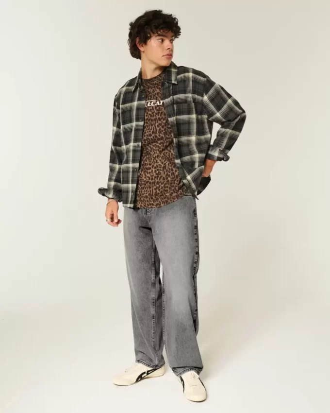Washed Grey Skater Baggy Jeans Washed Grey Skater Baggy Jeans