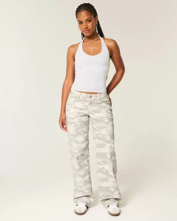 Καμπυλωτό Χαμηλό τζιν Y2K Camo Baggy Καμπυλωτό Χαμηλό τζιν Y2K Camo Baggy