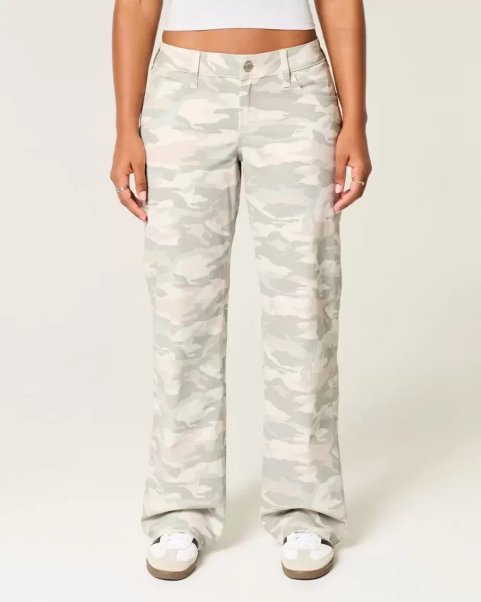 Καμπυλωτό Χαμηλό τζιν Y2K Camo Baggy Καμπυλωτό Χαμηλό τζιν Y2K Camo Baggy