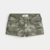 Χαμηλό ψηλό σορτς Y2K Camo Twill Shortie Χαμηλό ψηλό σορτς Y2K Camo Twill Shortie