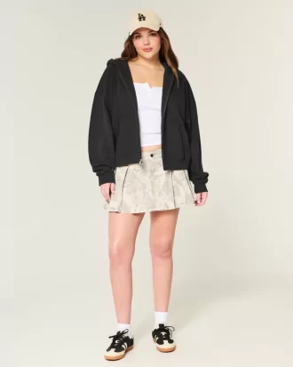 Υπερμεγέθη Zip-Up Hoodie
