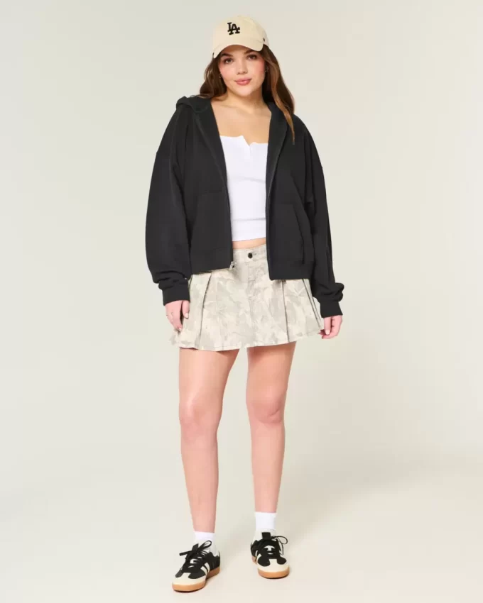 Υπερμεγέθη Zip-Up Hoodie Υπερμεγέθη Zip-Up Hoodie