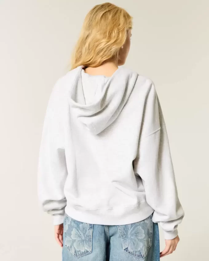 Υπερμεγέθη Zip-Up Hoodie Υπερμεγέθη Zip-Up Hoodie